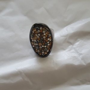 lia Sophia multi color statement ring